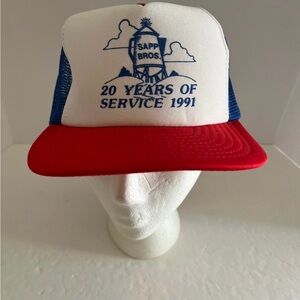 Vintage 1991 Sapp Bros. Trucker SnapBack Hat